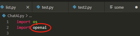 Python引入模块报错：Import "openai" could not be resolvedPylancereportMissingImports