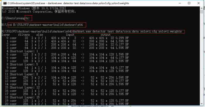 Win10 + YOLOv3 环境配置，编译，实现目标检测----How to compile YOLOv3 on Windows