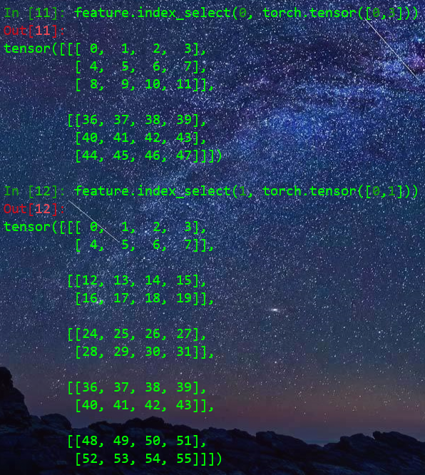 pytorch index_select()函数
