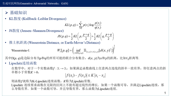 生成对抗网络(GAN与W-GAN)