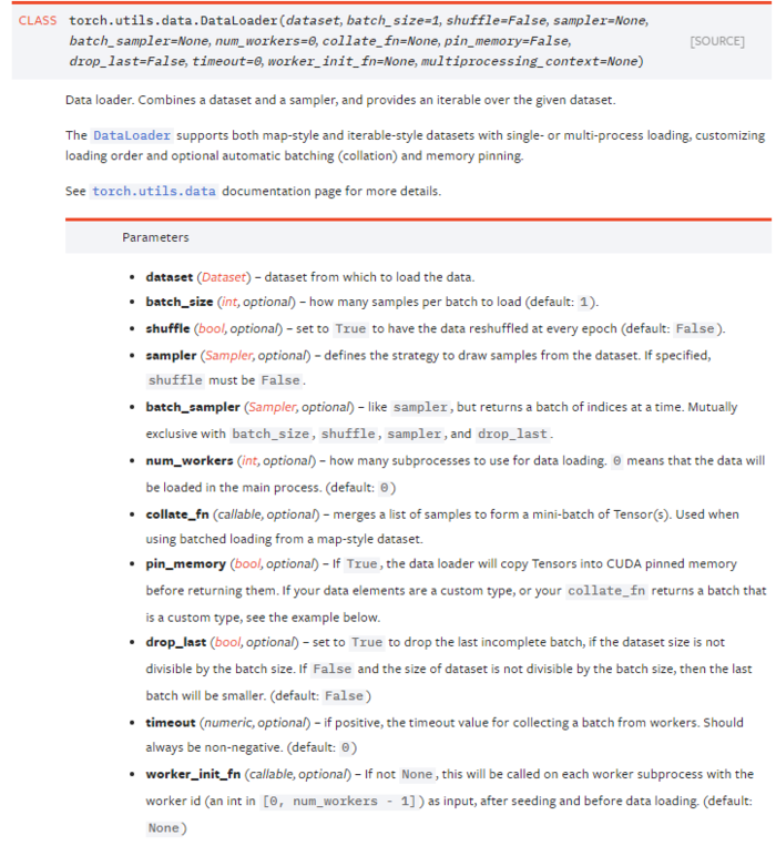 PyTorch DataLoader()使用