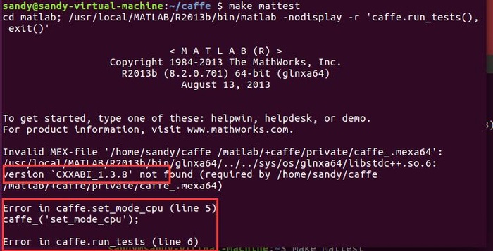Ubuntu caffe 测试matlab接口