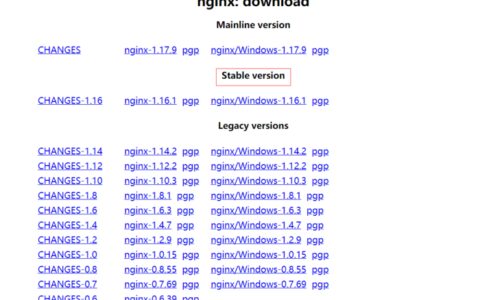 Linux和Windows环境下安装Nginx