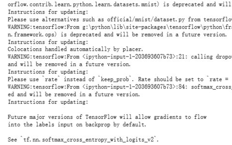 吴裕雄 python 神经网络——TensorFlow 使用卷积神经网络训练和预测MNIST手写数据集