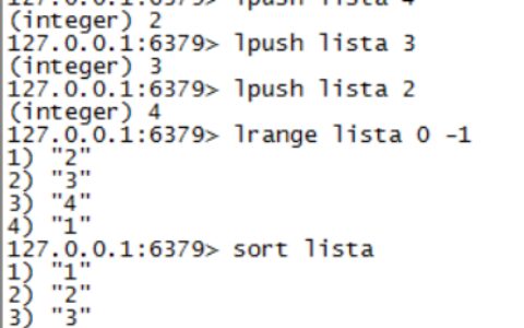 Redis中数据的排序(sort)