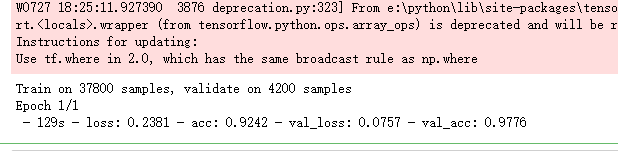 吴裕雄--天生自然 python数据分析：基于Keras使用CNN神经网络处理手写数据集