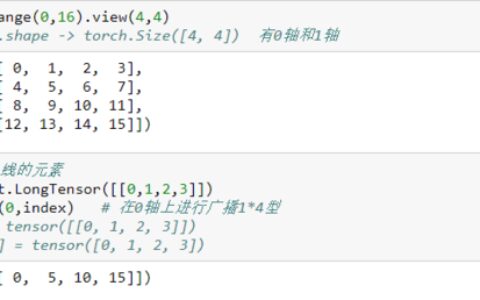 关于Pytorch的二维tensor的gather和scatter_操作用法分析