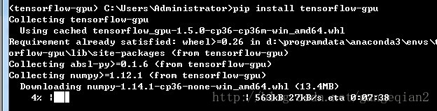 windows下设置GPU加速tensorflow运算（GT1050）