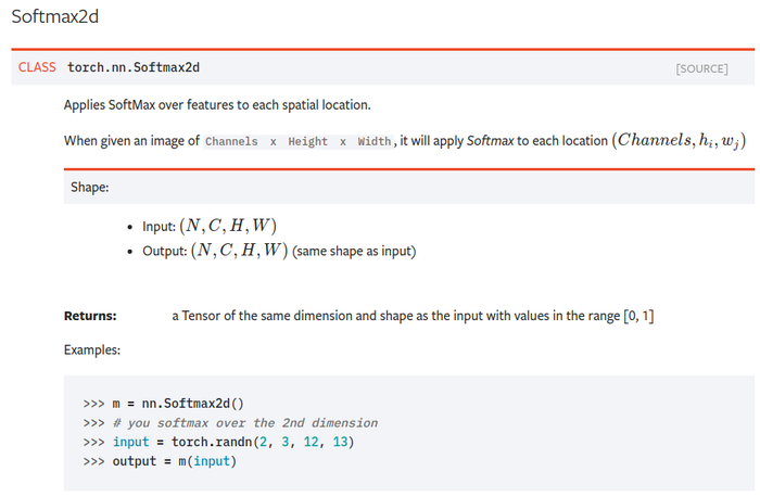 Pytorch Softmax Python