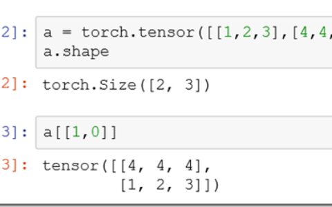 pytorch tensor 调换矩阵行的顺序