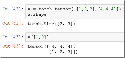 pytorch tensor 调换矩阵行的顺序