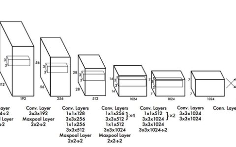 目标检测 --- YOLO算法卷积网络图
