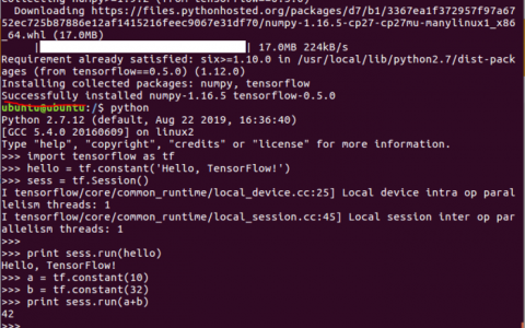 【tensorflow】在 Ubuntu/Linux 环境下安装TF遇到的问题 [Errno 13] Permission denied