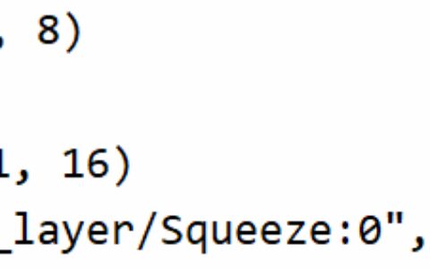 tensorflow2.0 squeeze出错