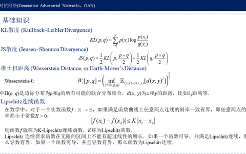 生成对抗网络(GAN与W-GAN)