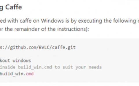 caffe 在window下编译(windows7, cuda8.0,matlab接口编译)