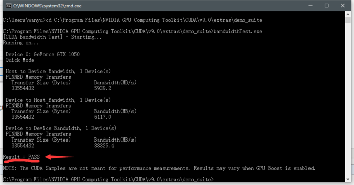 windows下设置GPU加速tensorflow运算（GT1050）