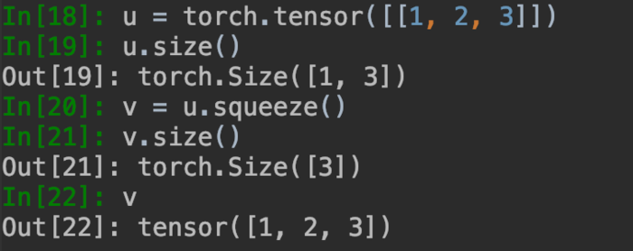 pytorch中的size()、 squeeze()函数