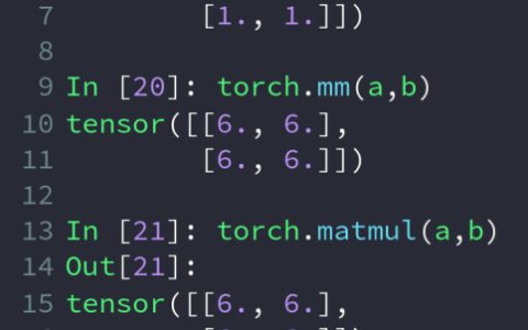 PyTorch——(3) tensor基本运算