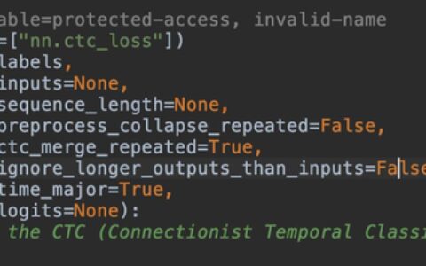 keras ctc loss error: InvalidArgumentError: 修改ignore_longer_outputs_than_inputs=True