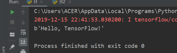 Tensorflow在python3.7版本的运行